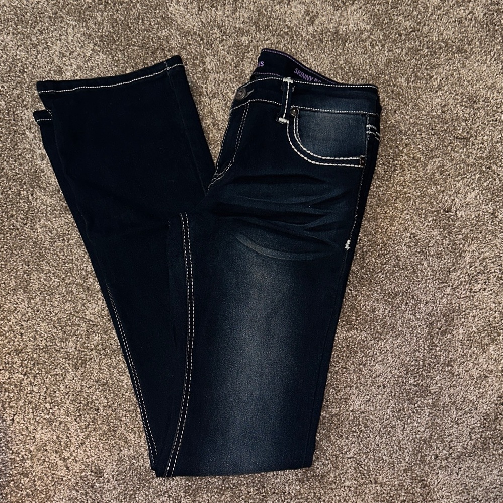 Lee Kids' Dark Blue Jeans with Contrast Stitching - Picture 4 of 4